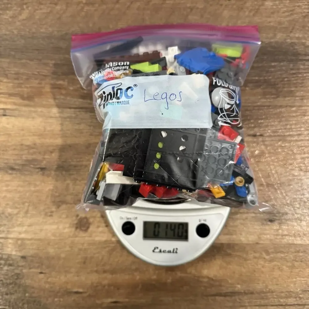 14oz Lot of Lego Bricks Car Tires Many Very Small Bricks See Photos